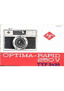 Agfa Optima 250 manual. Camera Instructions.